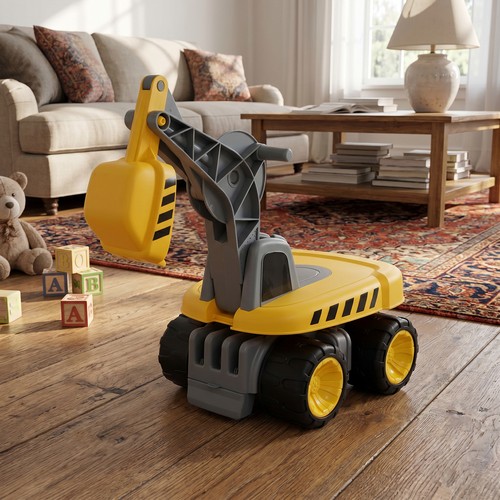 Kids ride excavator - ride, on