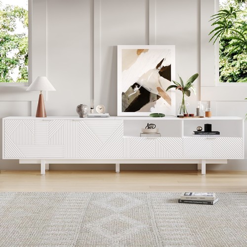 Unit white geometric - white,