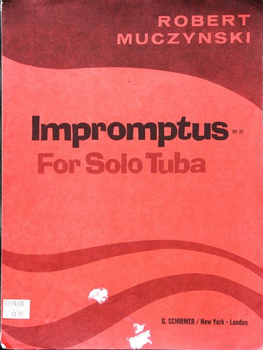 Robert muczynski impromptus - robert, muczynski:
