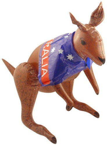 Inflatable kangaroo with - inflatable,