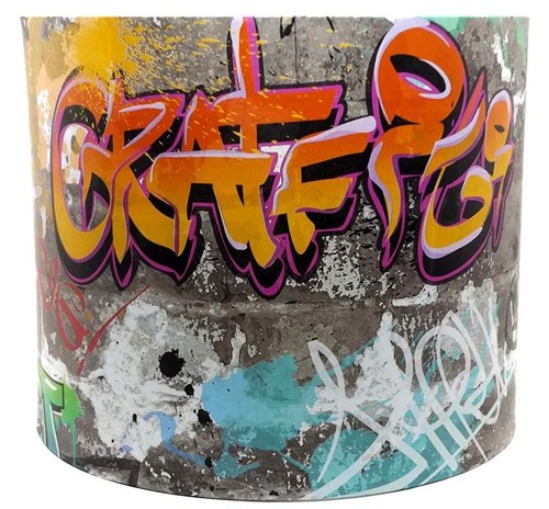 Graffiti lampshade ceiling - lampshade,