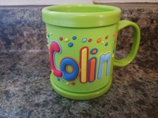 Name: COLIN - NEW Personalized Childs Kids Mug Cup Plastic 3D John Hinde