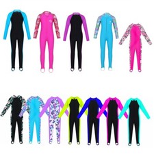 Girls Full Body Rash Guard Swimsuits Swimwear Anti UV Swimming Costume UPF 50+