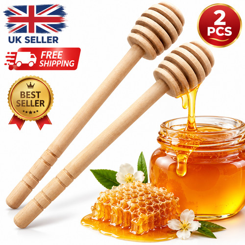 Honey dipper drizzler 16cm - honey,