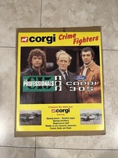 Extremely Rare Corgi Crime Fighters The Professionals Ford Capri 3.0s Poster