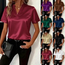 Ladies Satin Silk Short