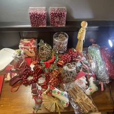 Job Lot Of Red Xmas Tree