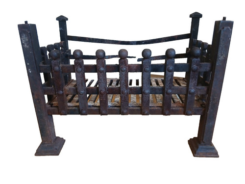 Antique cast iron fire - cast,