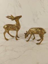 Vintage Brass Spotted Deer -