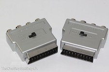 2 x Silver Switched Scart