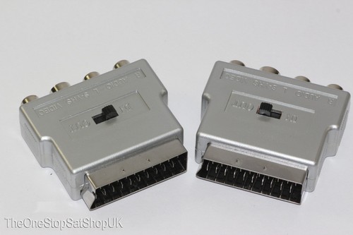 Silver switched scart - silver,