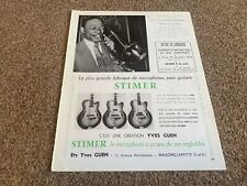 JBF70 ADVERT 11X8 STIMER MICROPHONES - J. C. HIGGINBOTHAM