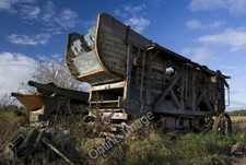 Photo 6x4 Old threshing