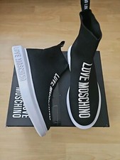 Love Moschino High-Top Embroidered Logo Sock Sneakers - Uk 6.5 Eu 40 ( Worn Once
