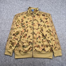 Adidas Jacket Mens Large Brown