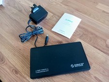 ORICO 2.5 Inch SATA Hard Drive Storage/USB3 Hub (3 Ports) with PSU + USB3 cable