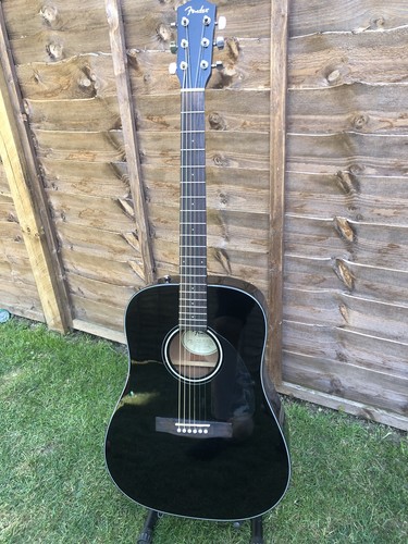 Fender v2 acoustic - fender, bk-