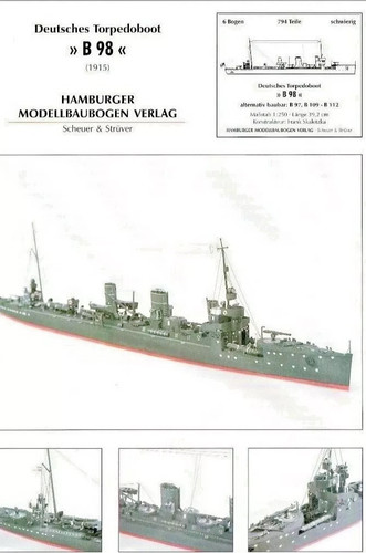 Card model kit 98 - model, b