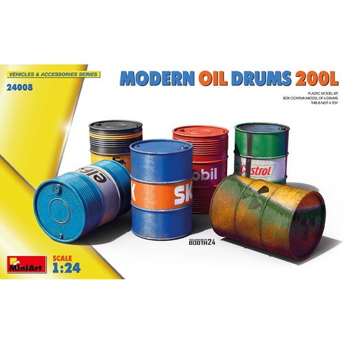 Miniart 24008 modern oil drums - 24008,