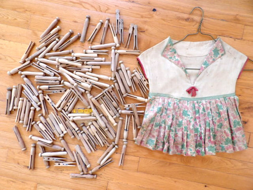 Vintage clothes pin bag 100 - vintage,