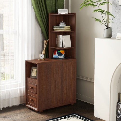 Corner table with drawers - corner,