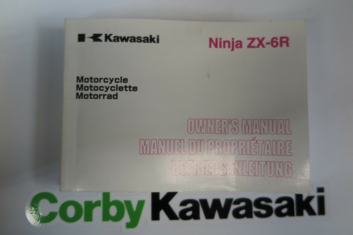 Kawasaki zx6r owners - zx6r, manual
