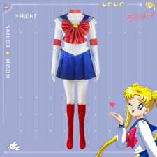 UK Anime Sailor Moon Cosplay Costume Tsukino Usagi Uniform Dress Outfit.
