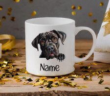 Cane Corso Dog Peeping Puppy