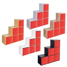 6 Cube Step Storage Bookcase