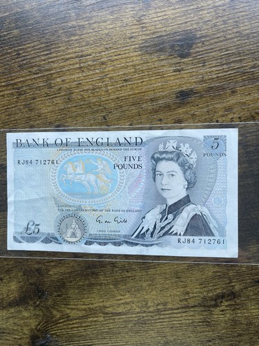 Bank england gill 5 - of, england,