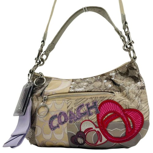 Coach patchwork canvas - canvas, leather