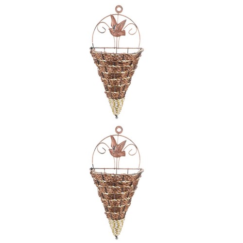 2pcs hanging plastic flower - plastic,