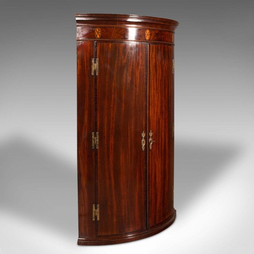 Antique bow front corner - antique,