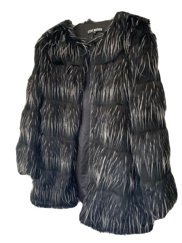 Steve madden black faux fur - black,