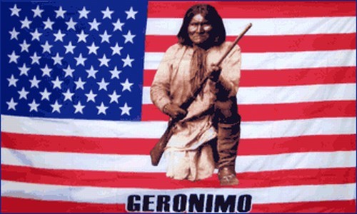 Geronimo flag 3x5 apache - flag, ft
