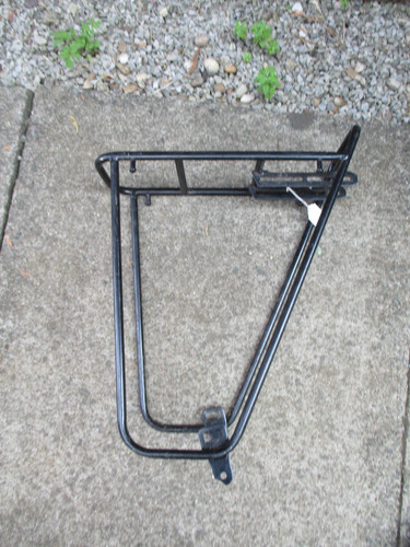 Bicycle rear rack black - bicycle,