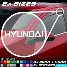 8x HYUNDAI Vinyl Decal Sticker
