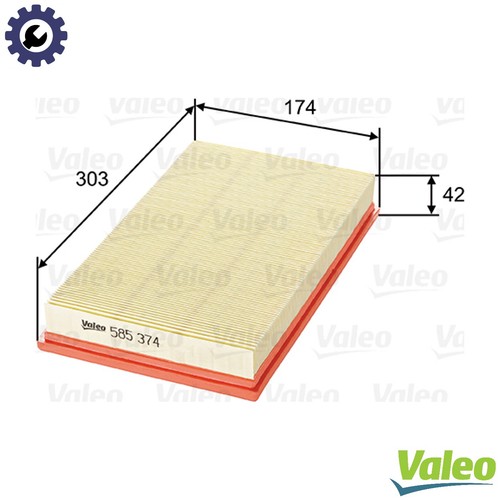 Air filter 585374 for alfa - air,
