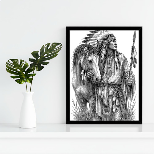 Native american indian chief - american,
