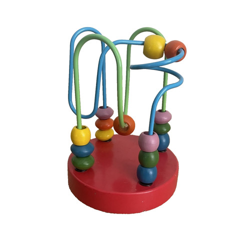 Wooden bead maze coaster - coaster,