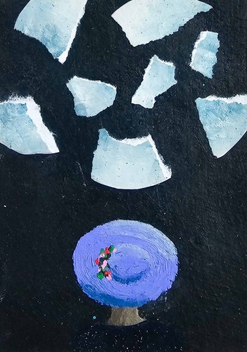 Original mini acrylgemälde - original, mini-acrylgemälde