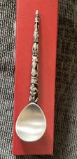 Boma Made In Canada Vintage Pewter Totem Pole Spoon 10.5cm Long Boxed