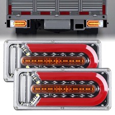 2x 12V 24V Rear Tail Stop Light Indicator Lights Trailer Caravan Van Truck