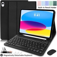 Bluetooth Keyboard Case With Mouse For iPad 6/7/8/9/10/11th Gen Air 4 5 6 Pro 11