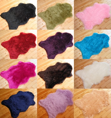 Faux fur sheepskin rugs - sheepskin, soft