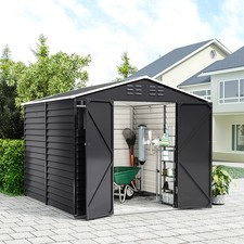 8x8 metal garden shed - ft,