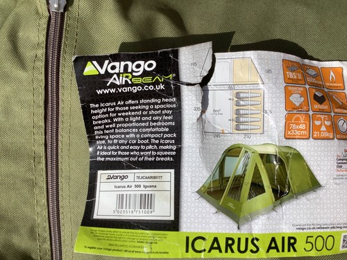 Vango icarus 500 air - 500, tent
