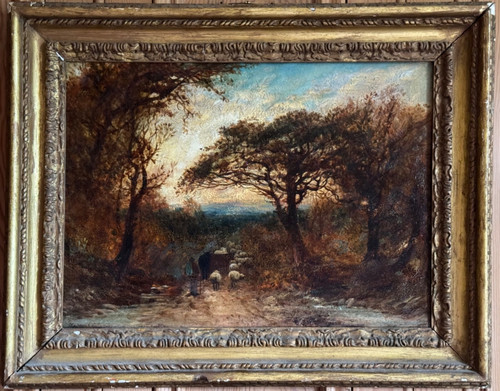 Antique oil painting english - antique,