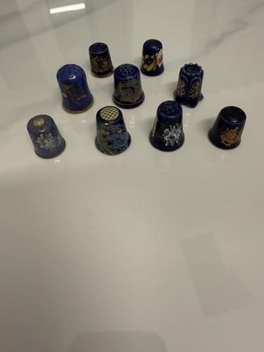 Thimble collection blue set - collection,