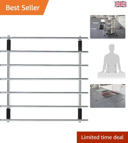 Versatile 25cm silver square - silver,